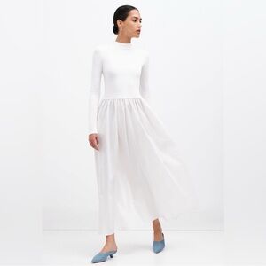 MARELLA Filmore Dress—Elegant Cream Long Sleeve Dress